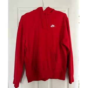 Large men’s red Nike hoodie, never worn